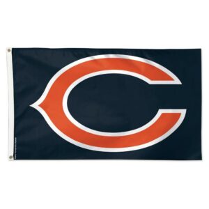 WinCraft Chicago Bears 3' x 5' Black Background Deluxe Single-Sided Flag