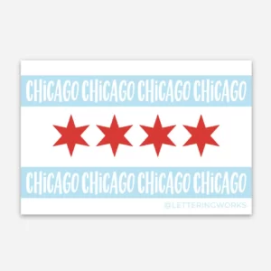 Chicago Flag Sticker