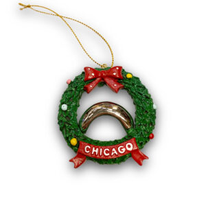 Chicago Bean Wreath Ornament