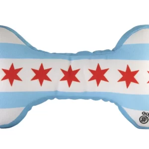 Chicago Flag Dog Toy