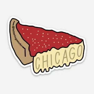 Chicago Deep Dish Pizza Sticker