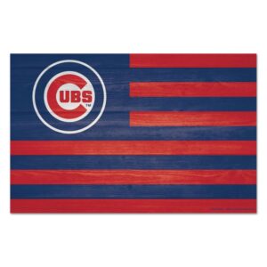 Chicago Cubs Americana Wood Sign