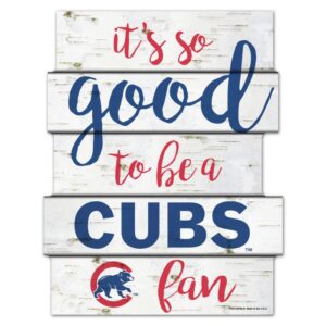 Chicago Cubs Birch Wood Sign