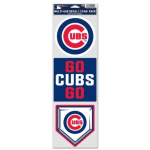 Chicago Cubs 3pk Decals