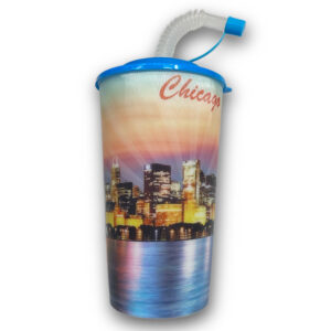 Chicago Sunset Holographic Sippy Cup