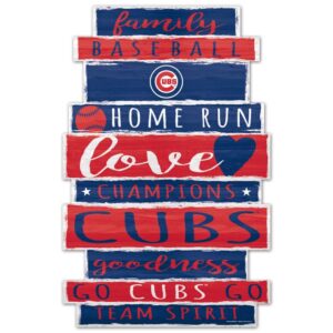 Chicago Cubs Wooden Sign