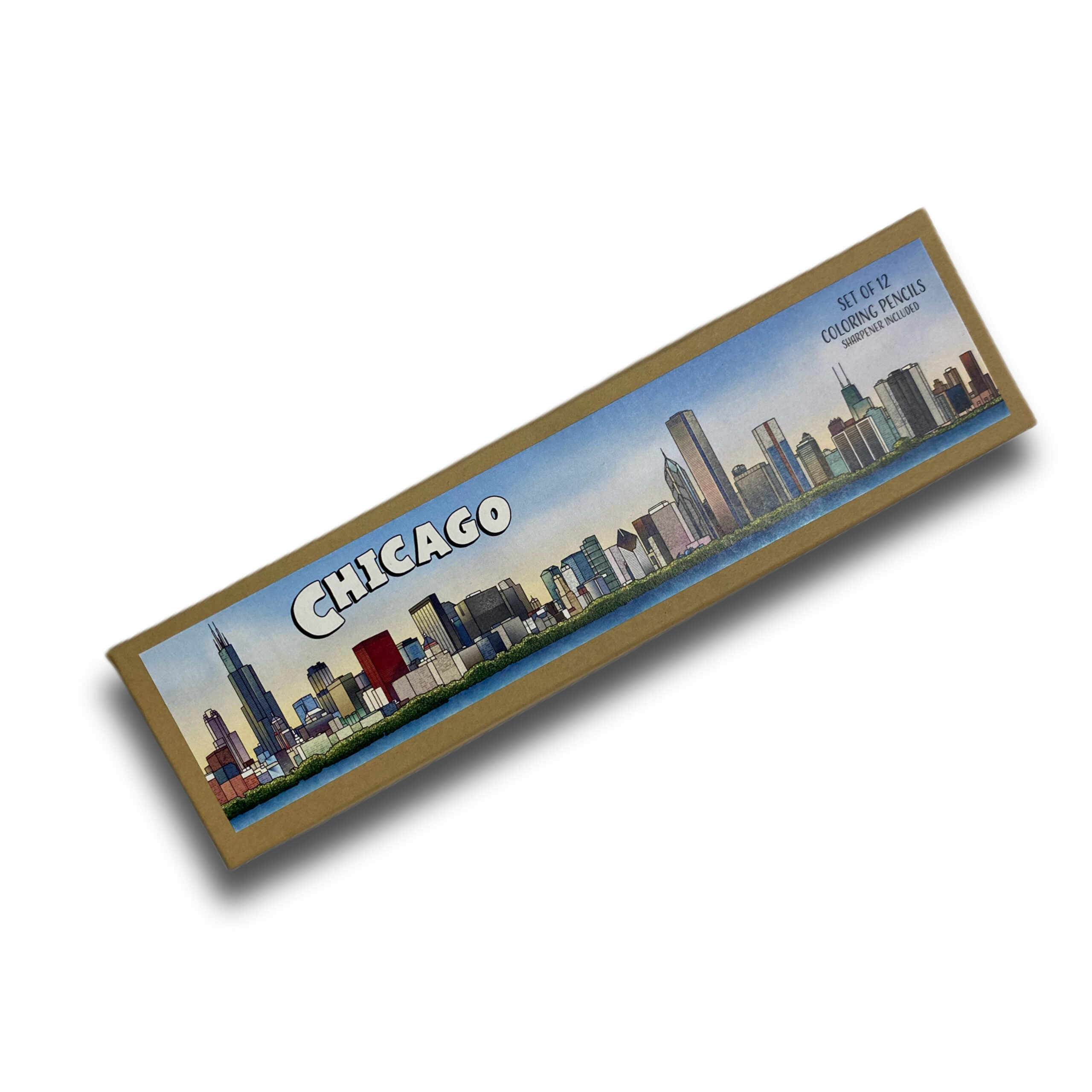Chicago Coloring Pencils with Sharpener