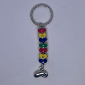 Chicago Hearts/Bean Keychain