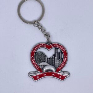 Heart Downtown Keychain