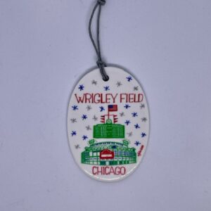 Oval Wrigley Field Ornament