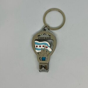 Chicago Flag Nail Chipper Keychain