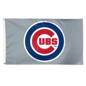 Chicago Cubs grey Flag - Deluxe 3' X 5'
