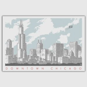 Downtown Chicago Postcard