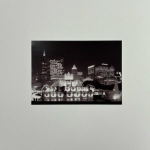 B&W Buckingham Fountain Postcard