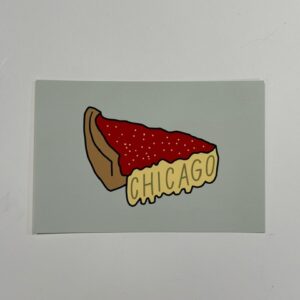 Chicago Style Pizza Postcard