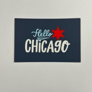 Hello Chicago Postcard