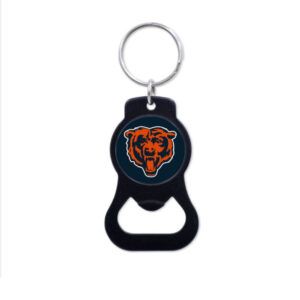 Chicago Bears Black Bottle Opener Key Ring