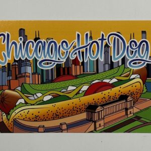 Chicago Hot Dog Postcard