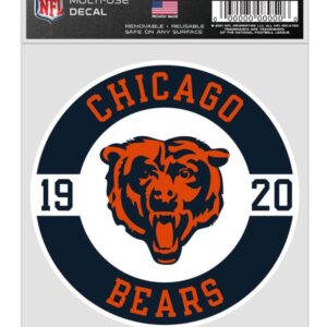 CHICAGO BEARS PATCH FAN DECALS 3.75" X 5"