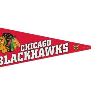CHICAGO BLACKHAWKS CLASSIC PENNANT, CARDED 12" X 30"
