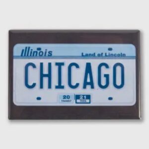 Illinois License Plate 3" x 2" Magnet