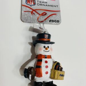 Chicago Bear Snowman Figurine Christmas Ornament