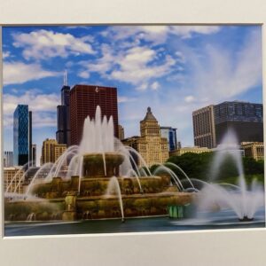 Buckingham fountain photography print art by Tadas Raudzius