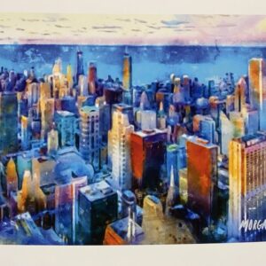 Chicago skyline print art by Morgan