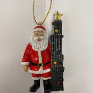 Santa holding Willis Tower