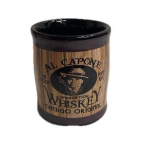 Al Capone barrel shot glass