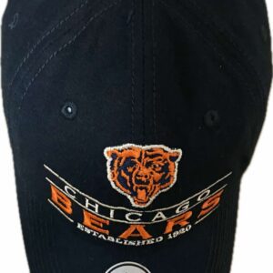 Chicago Bears hat with logo & banner embroidery in midnight color