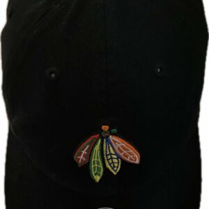 Chicago Blackhawks embroidery chief logo black hat
