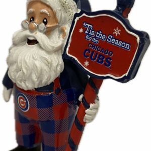 Chicago Cubs 3D Santa figurine ornament