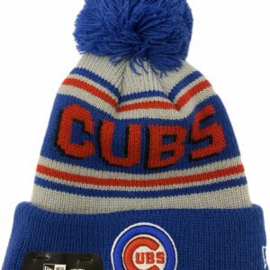 Chciago Cubs C logo embroidery double layer Kids' beanie with removable pomp pomp