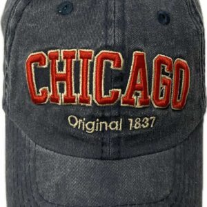 Chicago Original 1837 embroidery lettering hat in dark grey
