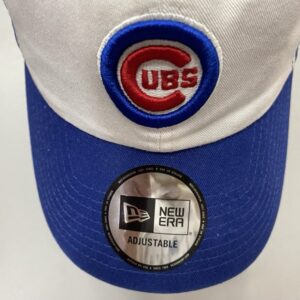 Cubs C Logo White and blue Baseball cap adjustable buckle  back strap