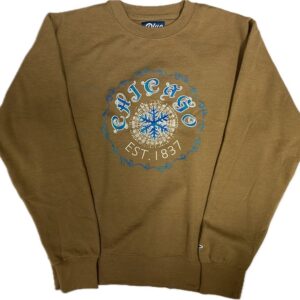 Chicago Est 1837 printed sweatshirt in cappuccino