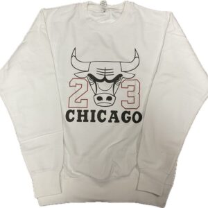 Chicago Bulls printed logo sweatshirt in white