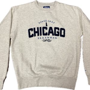 Chicago sewn on patch sweatshirt in heather grey