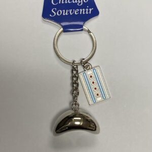 Chicago flag 3D bean keychain