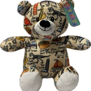 Chicago multi color plush toy teddy bear