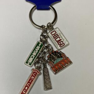 Michigan Ave Chicago charms keychain