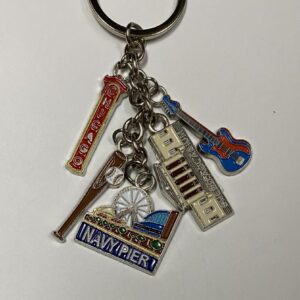 Navy Pier guitar charms keychain