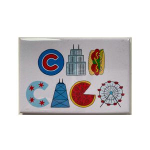 Chicago icons magnet