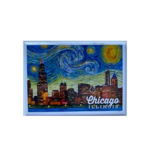 Chicago starry night magnet