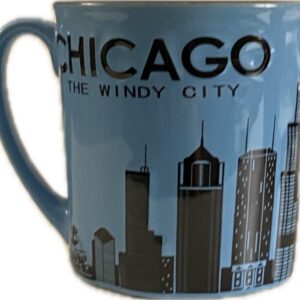 Chicago the windy city blue mug