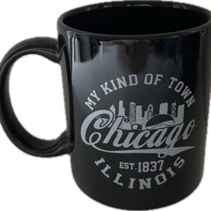 My kind of town black mug