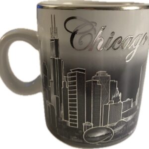 Silver trim espresso mini mug