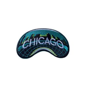 Chicago bean iron on patch
