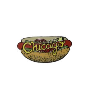 Chicago hotdog pin